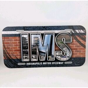 Indianapolis Motor Speedway IMS License Plate Indy 500 Brickyard 400 Indycar New